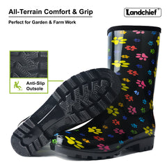 Women Outdoor, Gardening and Yard Shoes-Colorful Puppy Paw