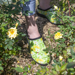 Women Outdoor, Gardening and Yard Clogs-lemon tree