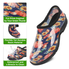 Women Outdoor, Gardening and Yard Clogs-Pumpkin Garden
