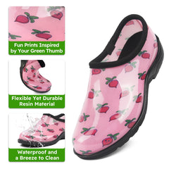 Women Outdoor, Gardening and Yard Clogs-Pink Beetroot