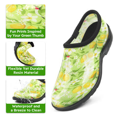 Women Outdoor, Gardening and Yard Clogs-lemon tree