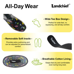 Women Outdoor, Gardening and Yard Shoes-Colorful Puppy Paw