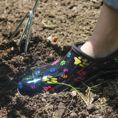 Women Outdoor, Gardening and Yard clogs-Colorful Puppy Paw