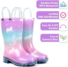 Glatter rain boots-Dreamy Unicorn