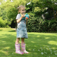 Glatter rain boots-Pink Stripes