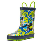 Camo Dino Rubber Rain Boots Kids