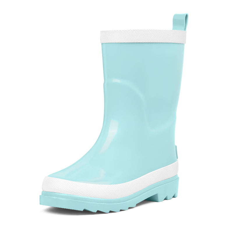 Tranquil Blue Rubber Rain Boots Kids Premium Collection