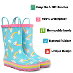 Rainbow Unicorn Rubber Rain Boots Kids