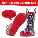 Red Ball Rubber Rain Boots Kids