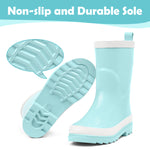 Tranquil Blue Rubber Rain Boots Kids Premium Collection