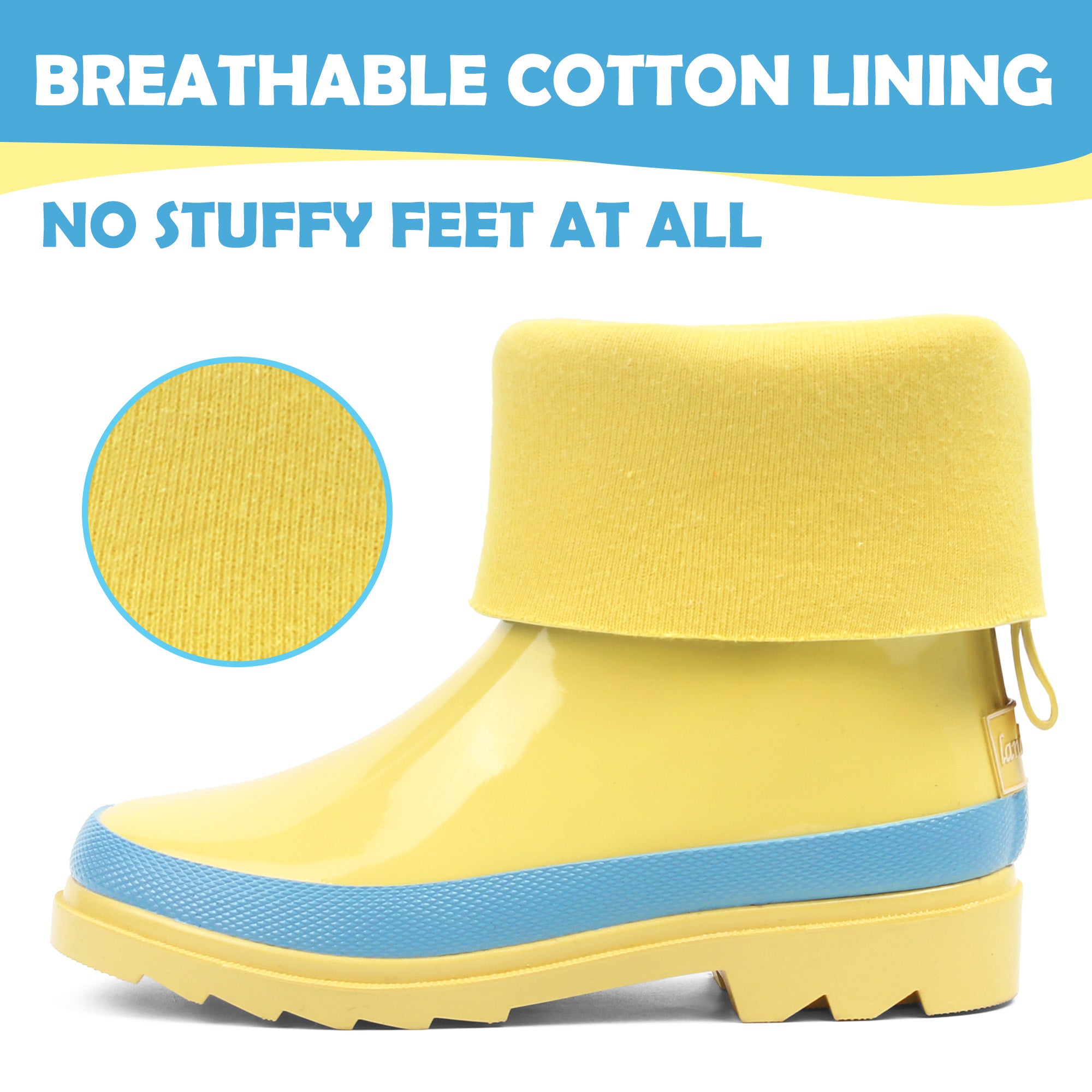 Morning Glow Rubber Rain Boots Kids Premium Collection