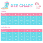 Rainbow Unicorn Rubber Rain Boots Kids