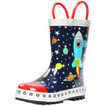 Rocket Space Rubber Rain Boots Kids