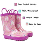 Landchief Unicorns Rubber Rain Boots Kids
