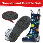 Space Dinosaur Rubber Rain Boots Kids