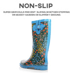 High Top Rubber Womens Rain Boots -Daisy