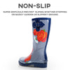 High Top Rubber Womens Rain Boots -Blue Wave