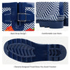 High Top Rubber Womens Rain Boots -Blue Wave
