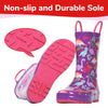 Purple Dinosaur Rubber Rain Boots Kids