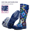 High Top Rubber Womens Rain Boots -Tie Dye