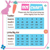 Landchief Pinky Blue Floral Rubber Rain Boots Kids size chart