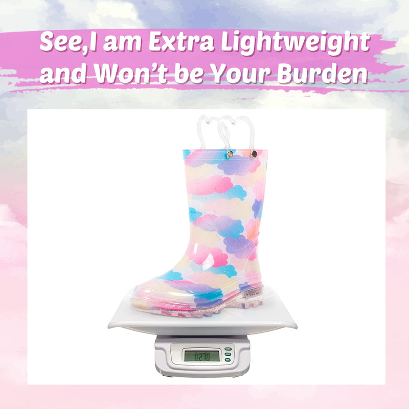 Clouds Light Up Rain Boots Kids