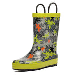 Camouflage Puzzle Rubber Rain Boots Kids