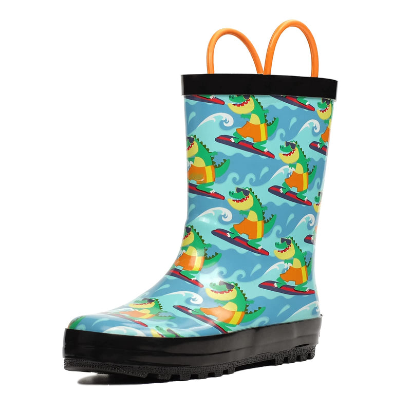 Crocodile Wave Rubber Rain Boots Kids