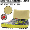 Camouflage Puzzle Rubber Rain Boots Kids