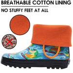 Crocodile Wave Rubber Rain Boots Kids