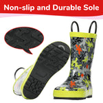 Camouflage Puzzle Rubber Rain Boots Kids