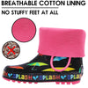 Colorful Umbrellas Rubber Rain Boots Kids