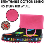 Colorful Umbrellas Rubber Rain Boots Kids