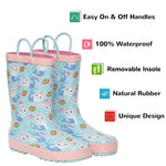 Mermaid Cat Rubber Rain Boots Kids