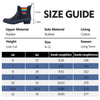 Ankel Chelsea Rubber Womens Rain Boots -Navy Rainbow