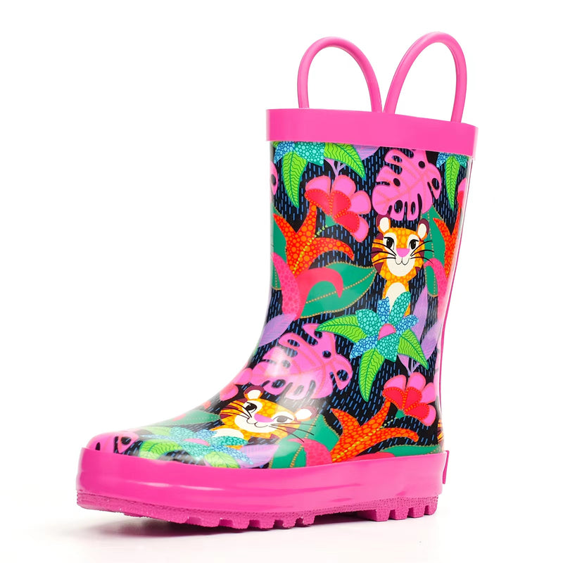 Jungle Tiger Rubber Rain Boots Kids