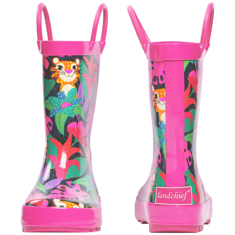 Jungle Tiger Rubber Rain Boots Kids