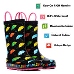Colorful Umbrellas Rubber Rain Boots Kids